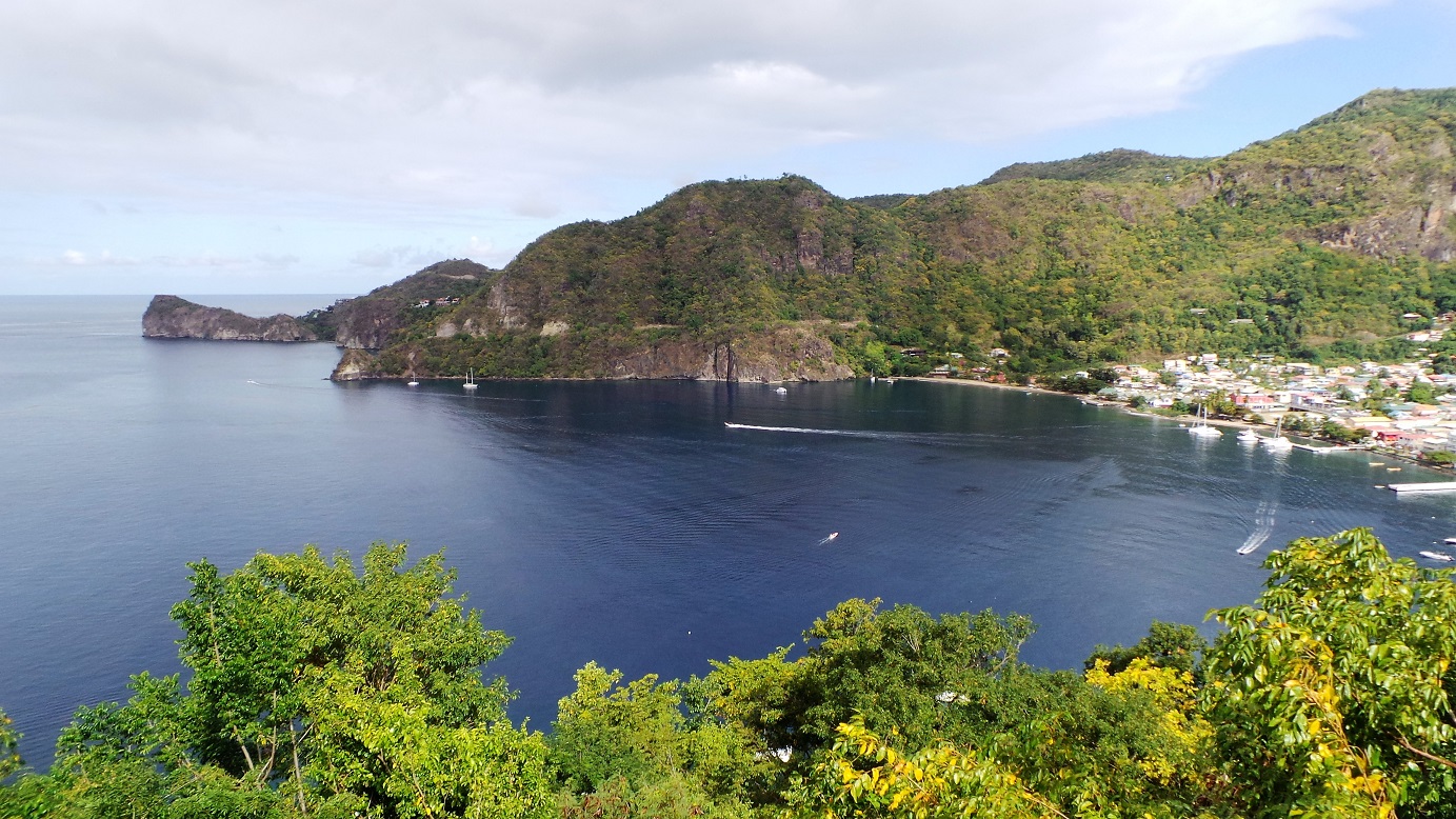 La Soufrière vue du haut