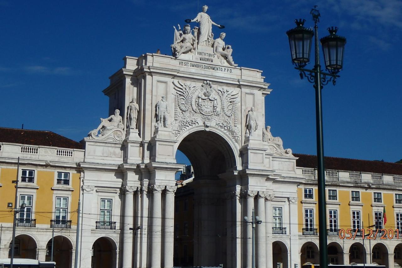 Lisbonne: arc de triomphe