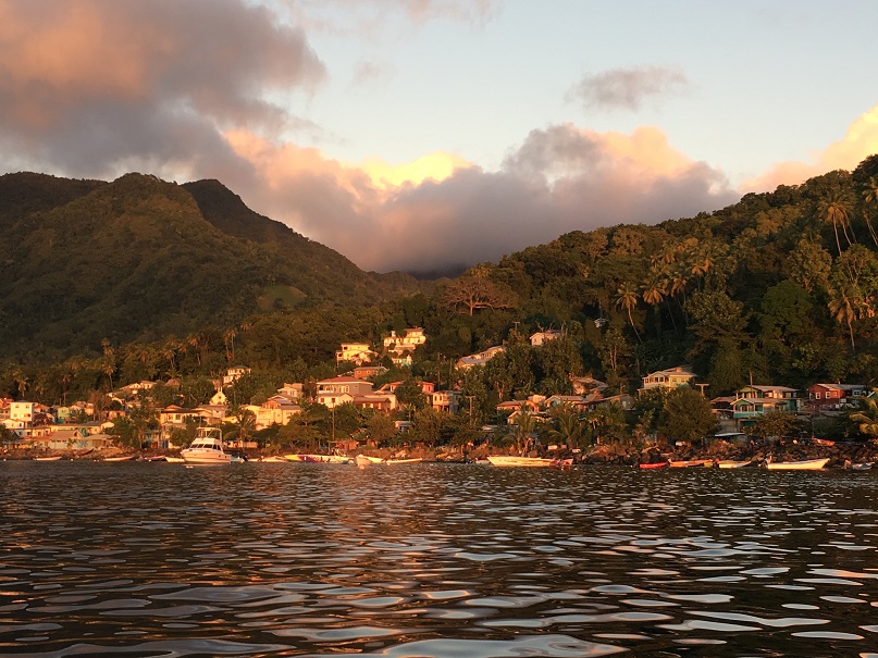 La Soufrière aux couchant